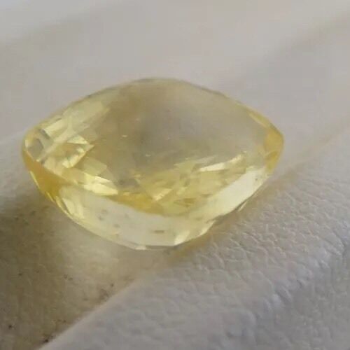 Natural Unheated Ceylon Yellow Sapphire Cushion 7.67 Ct Gemstone Ring Pendant