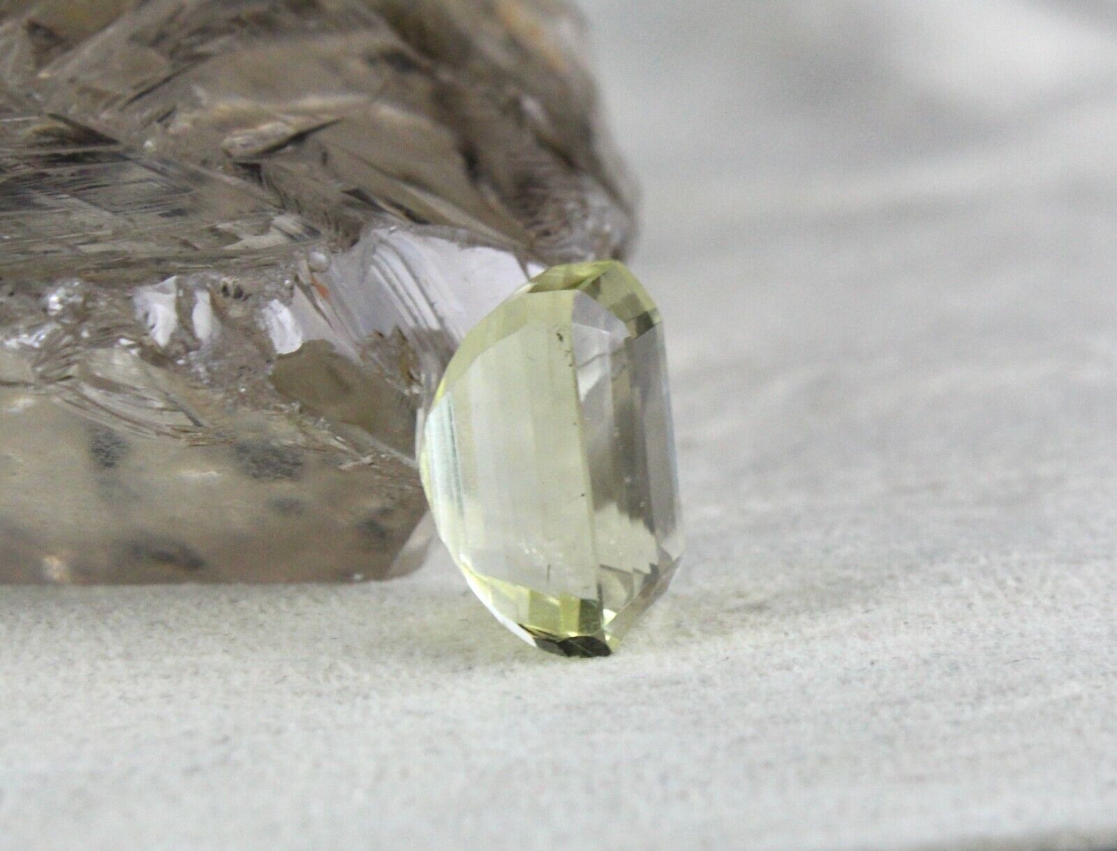 Natural Lemon Quartz Octagon Cut 19 x 13 mm 25.05 Cts Big Gemstone Pendant Ring