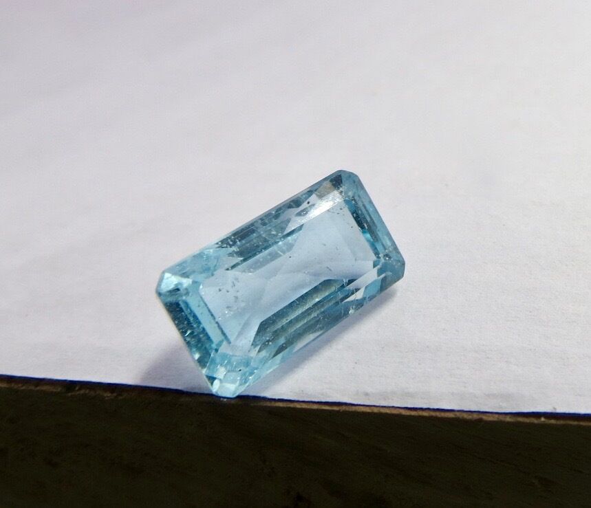 Natural Blue Aquamarine Octagon Cut 13X8mm 8.53 Ct Loose Gemstone Ring Pendant