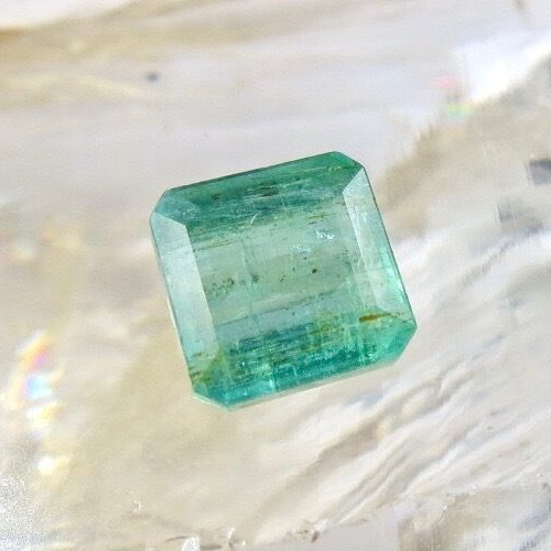 Vintage Natural Emerald Square Cut 4.23 Ct Loose Gemstone Design Ring Pendant