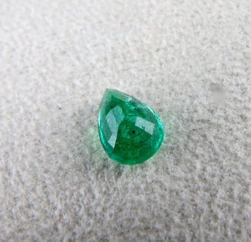 NATURAL ZAMBIAN EMERALD CUT PEAR 12 MM 2.87 CARATS GEMSTONE FOR RING PENDANT 