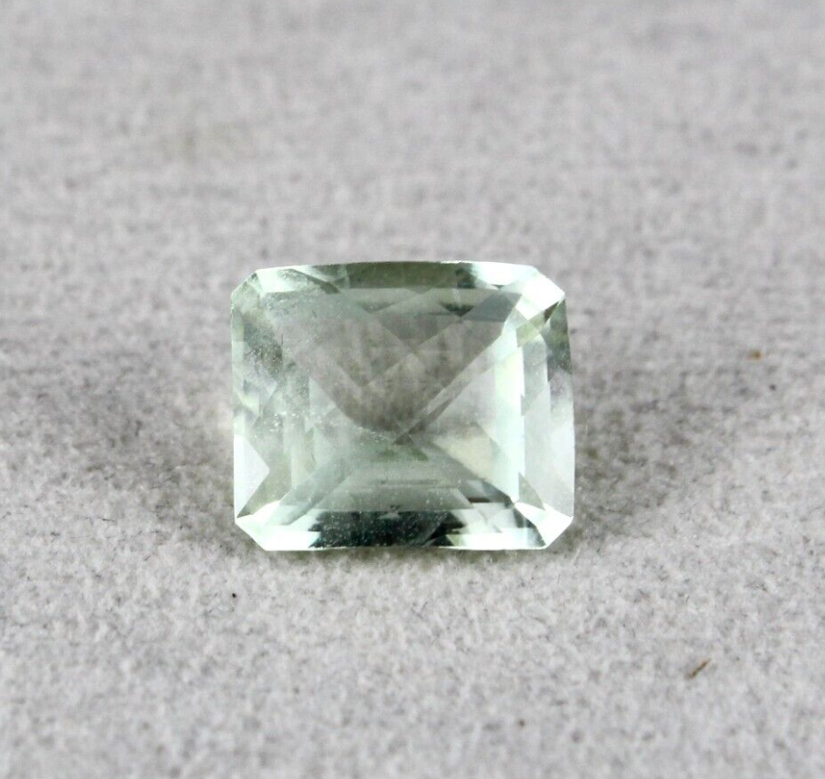 NATURAL GREEN AQUAMARINE CUT OCTAGON 7.29 CTS 13X11 MM GEMSTONE RING PENDANT