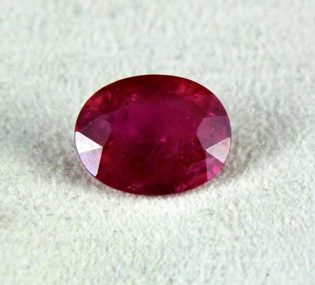 Certified Natural Heated Burmese Ruby 4.06 Ct Gemstone Ring Pendant For Women