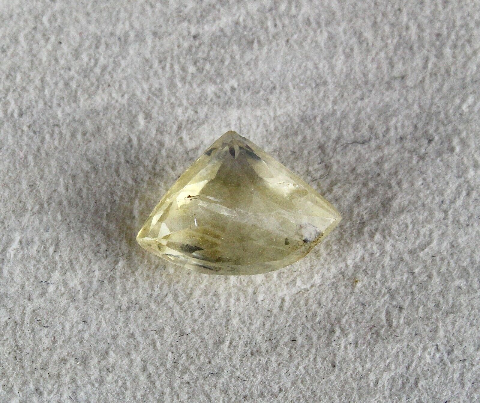 Natural Untreated Yellow Sapphire Triangle Cut 8.63 Carats Gemstone Pendant Ring