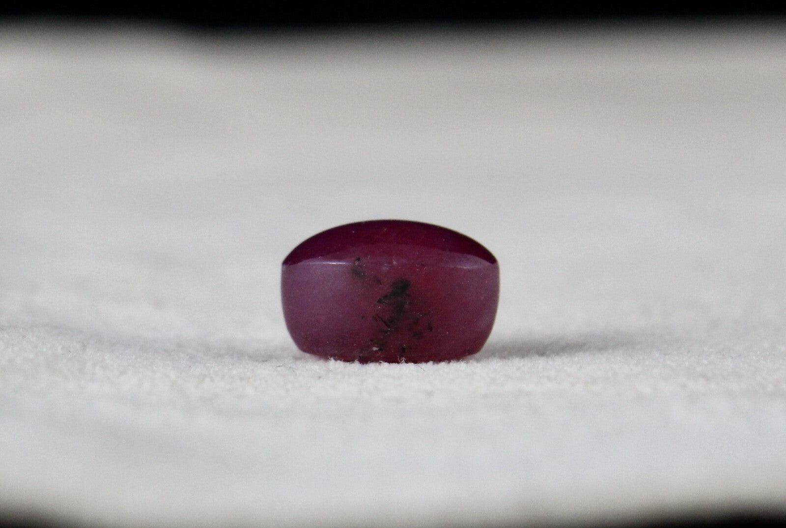 Certified Natural Star Ruby Oval Cabochon 6.17ct Gem For Ring/pendant