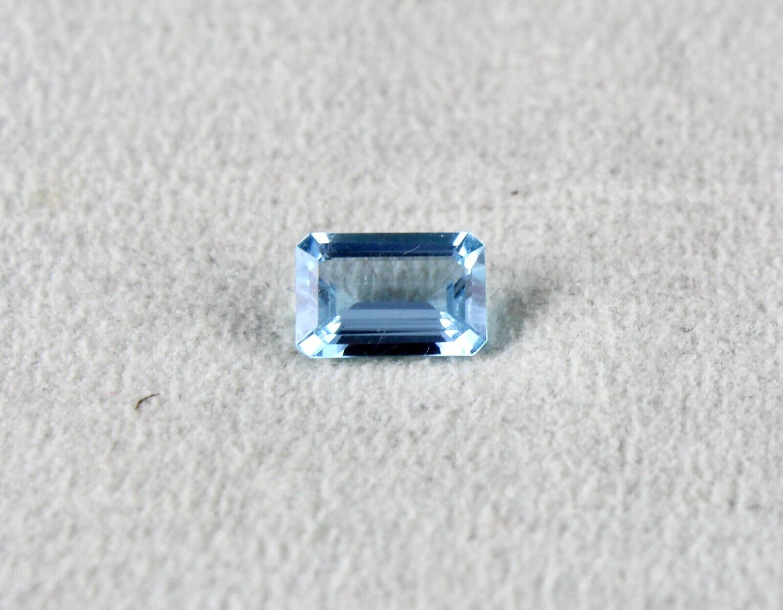 9x6 MM NATURAL BLUE AQUAMARINE OCTAGON CUT 1.56 CARATS GEMSTONE RING PENDANT