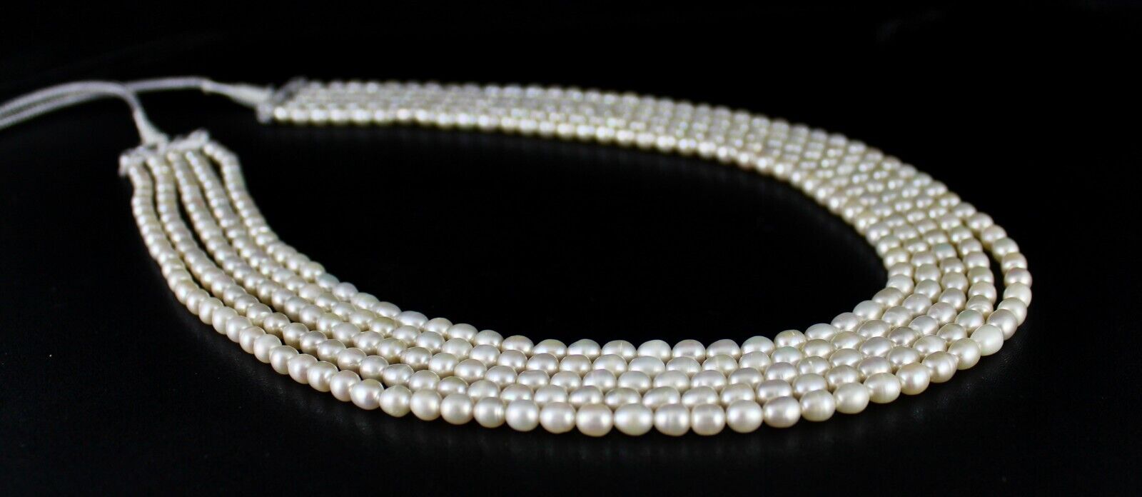 GENUINE FRESH WATER PEARL BEADS LONG 5 L 607 CARATS GEMSTONE FASHION NECKLACE