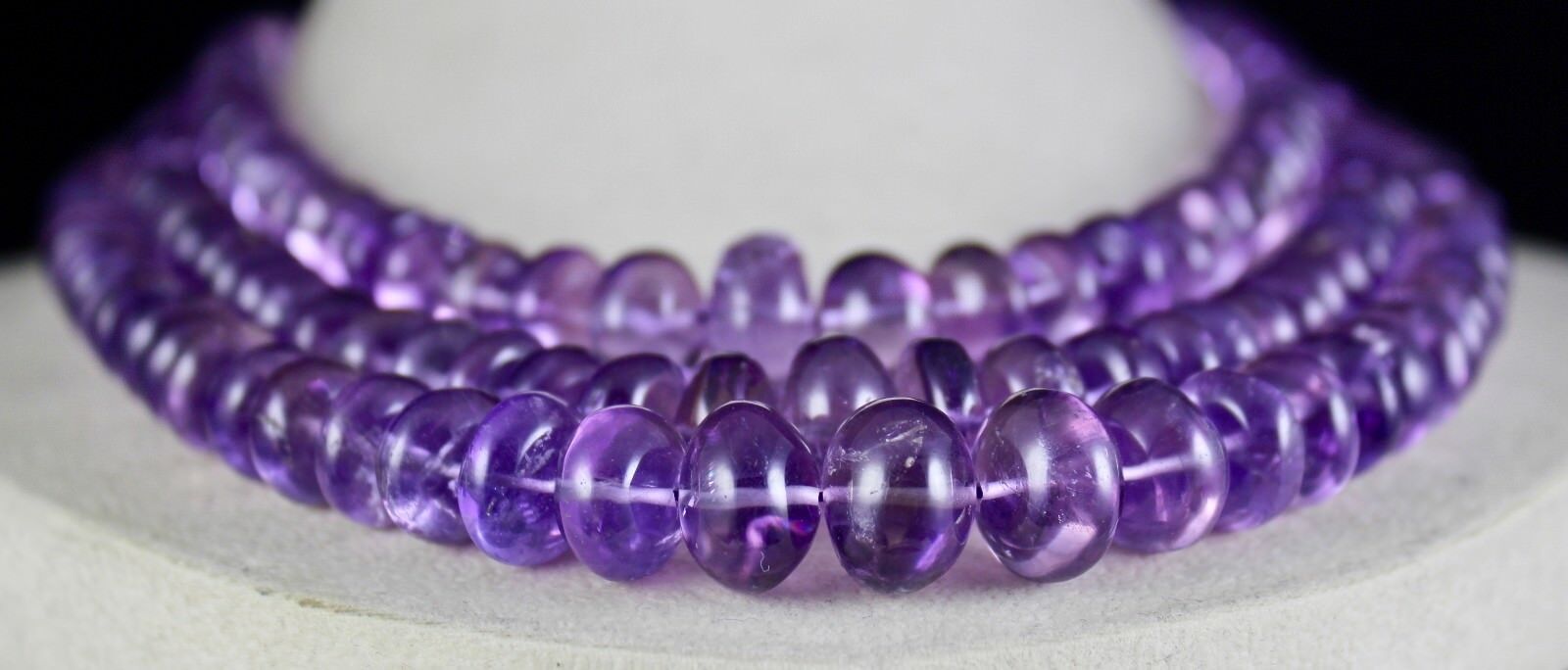 14mm Big Natural Amethyst Beads Round 3 L 1039 Ct Gemstone Fashion Necklace