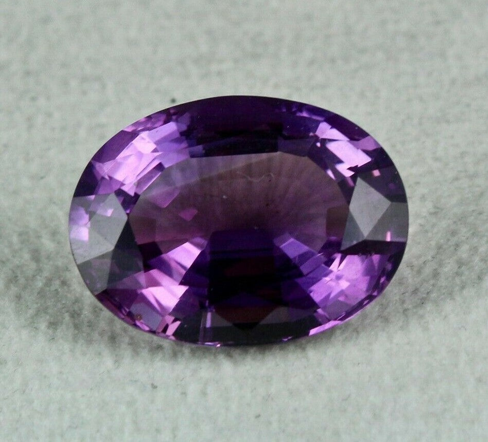 Natural Amethyst Oval Cut Gemstone 32.60 Ct 24x18mm Pendant Ring Design