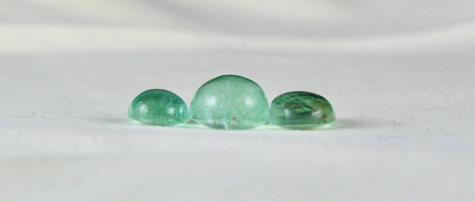 NATURAL COLOMBIAN EMERALD OVAL CABOCHON 3 PCS 17.44 CARATS GEMSTONE RING PENDANT