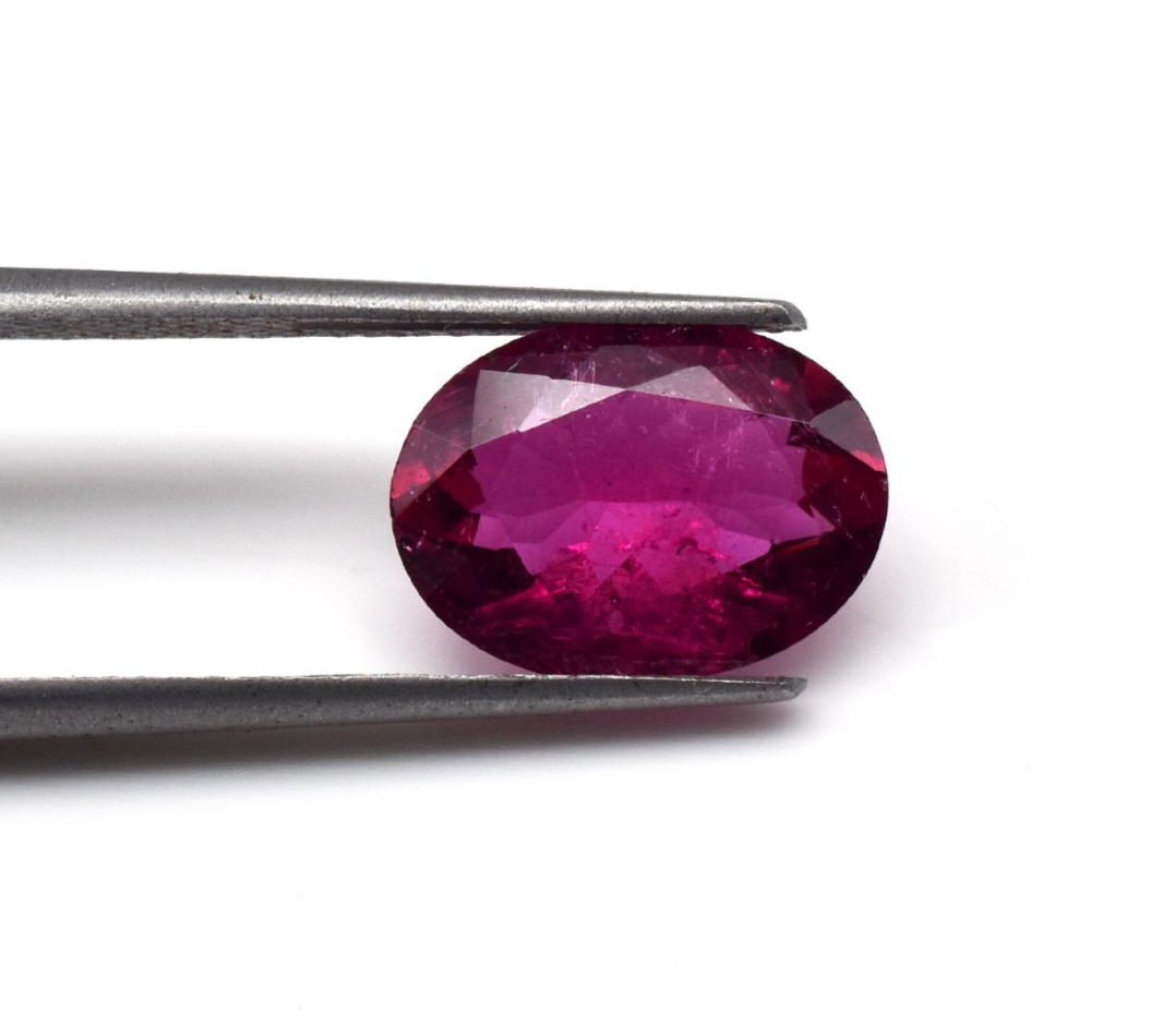 Natural Pink Tourmaline Rubellite 2.88 Ct Oval Loose Gemstone Ring Pendant