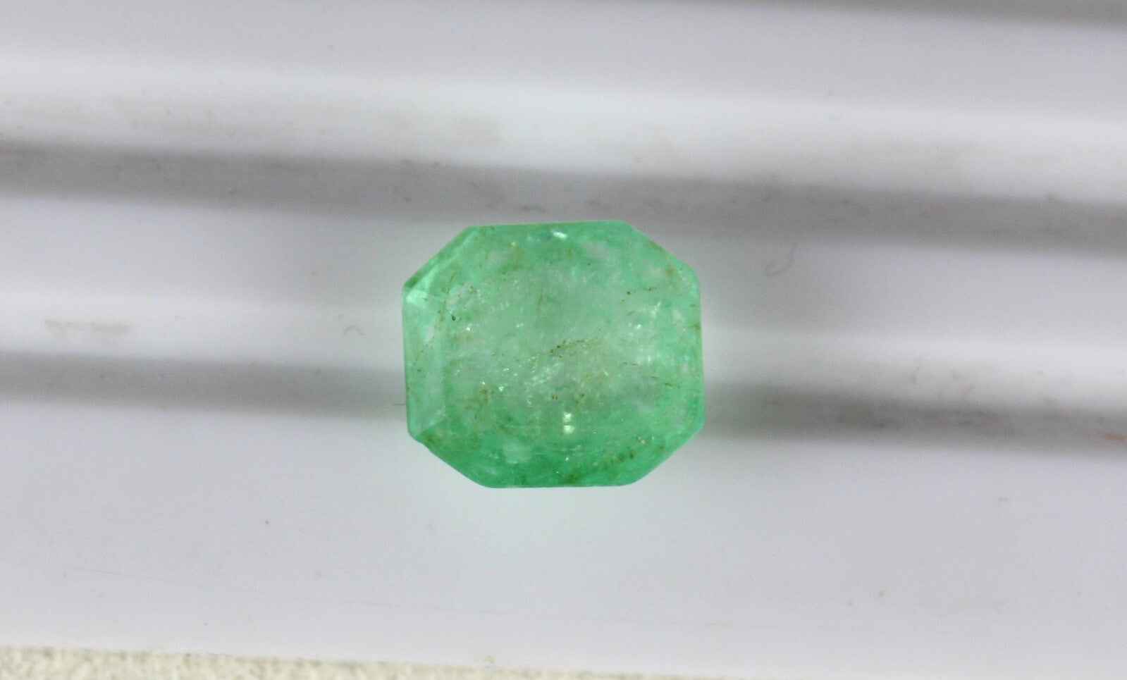 Certified Natural Colombian Emerald 8.36ct Octagon Cut Gemstone Ring Pendant